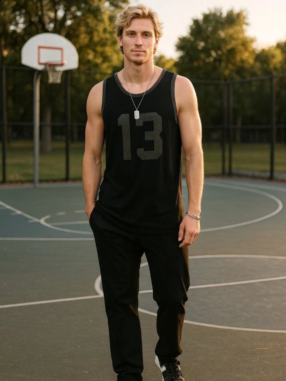 Men’s Basketball Sleeveless Tank Jersey Size XL Rare NWT New With Tags